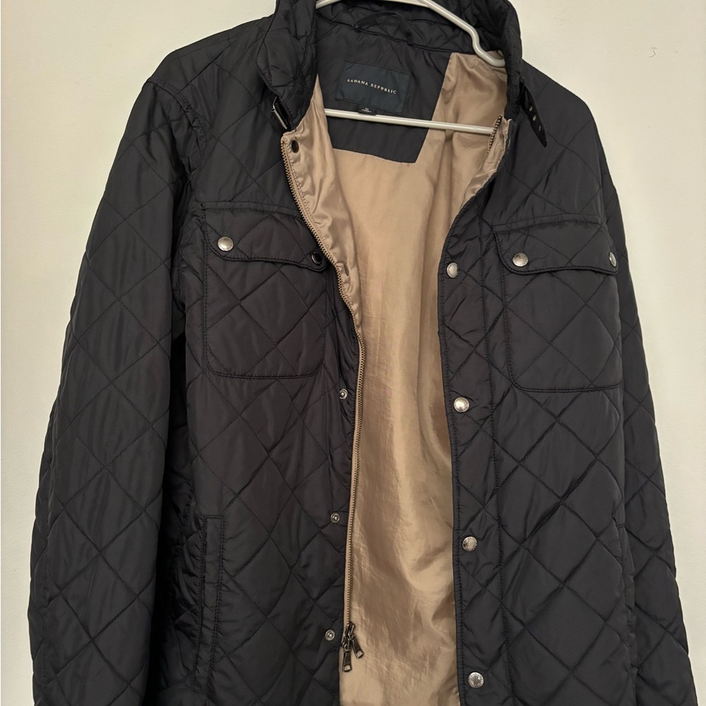 Banana Republic Black Quilted Jacket